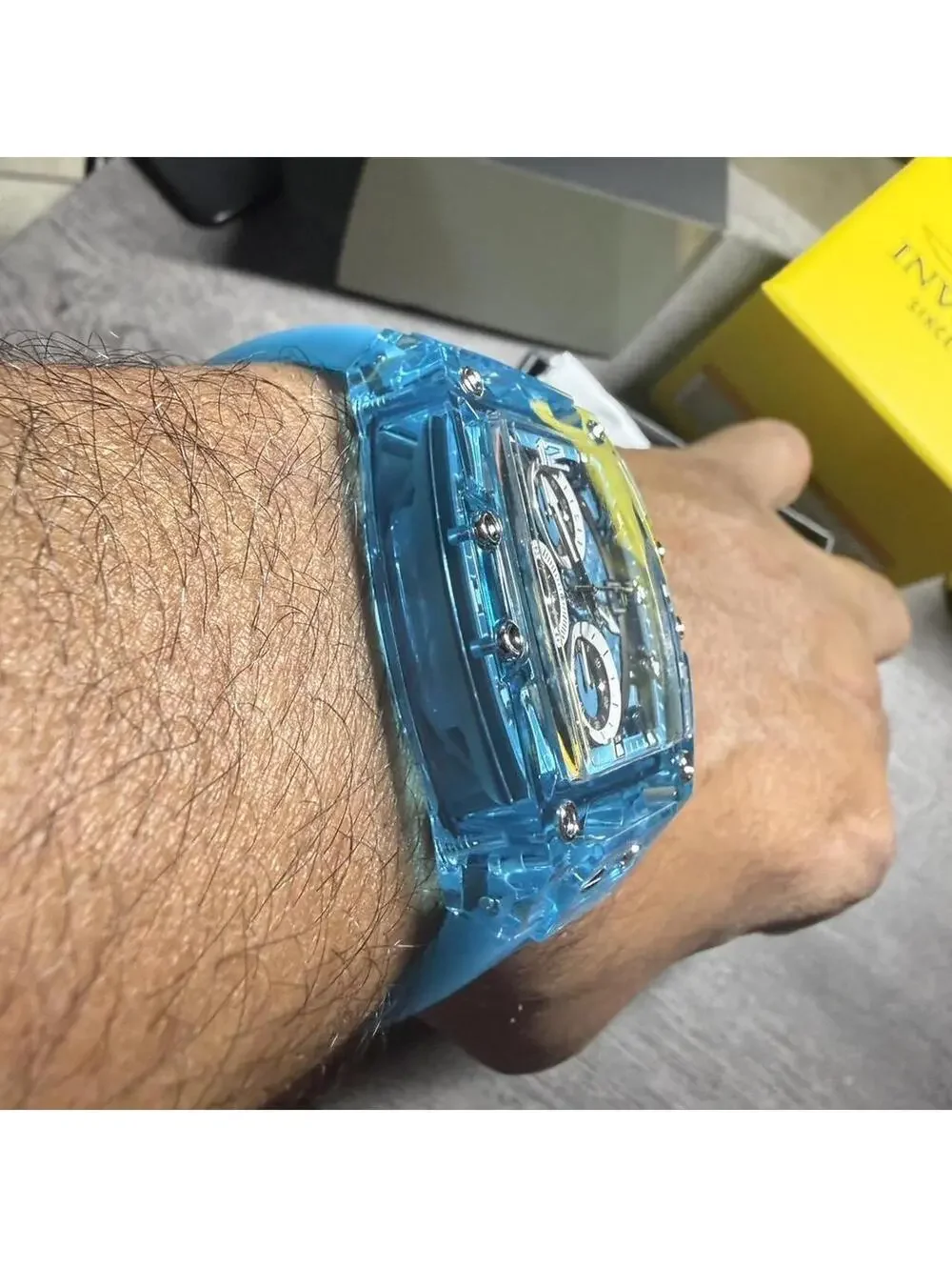 Invicta S1 Rally Allogrip Men 42mm Blue tone Case Blue Dial